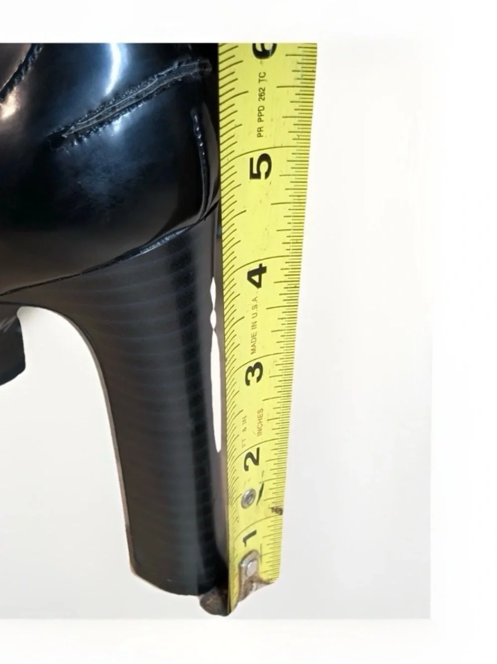 Karl Lagerfield Women's High Heel Pumps Loafers Chunky Black & Gold Logo Sz 8.5M - Picture 8 of 11